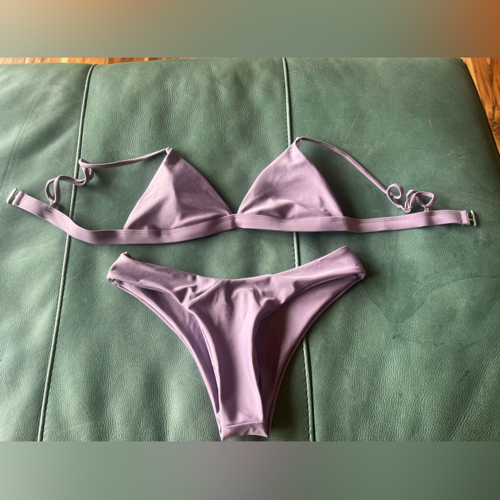 Lavender Triangle Bikini Set